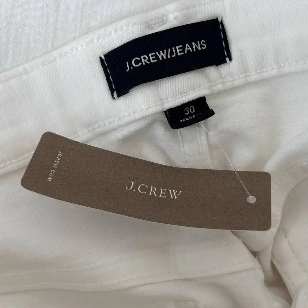 J. Crew Jeans White High Rise 9